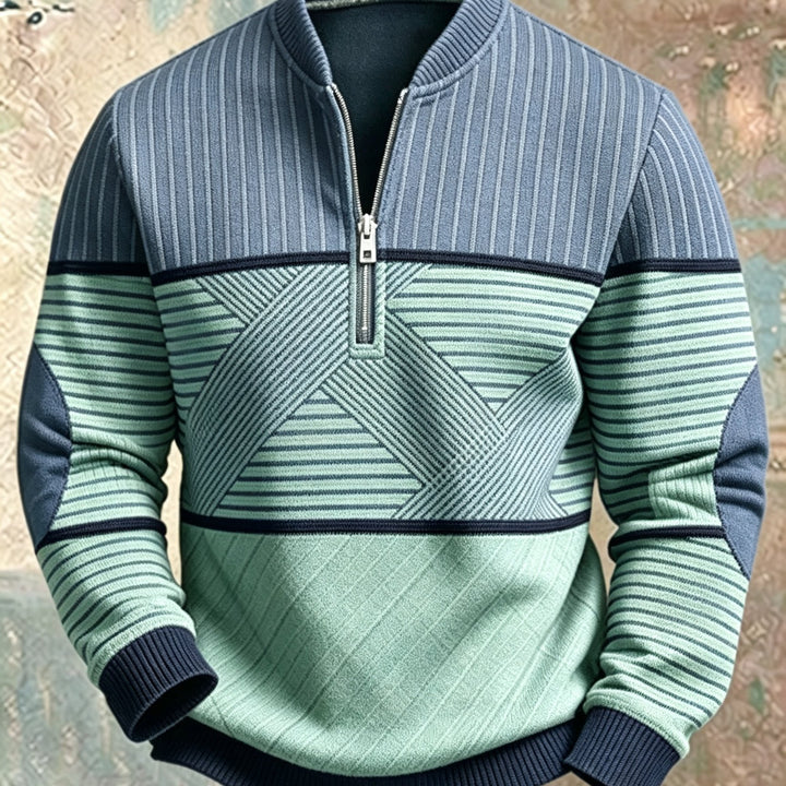 Mick™ Half-Zip Men's Sweater: Feel Sharp, Warm, Modern