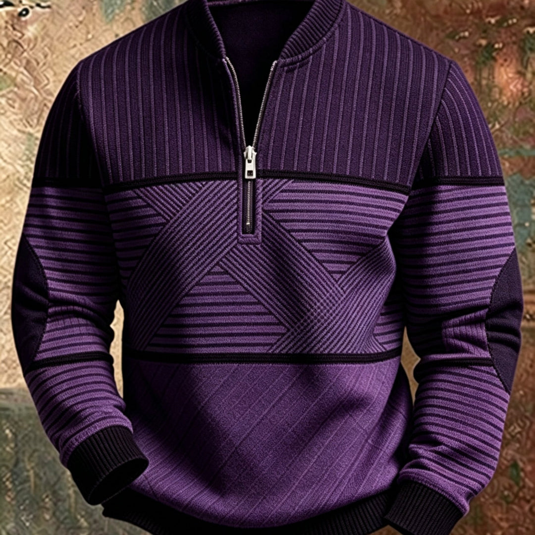 Mick™ Half-Zip Men's Sweater: Feel Sharp, Warm, Modern