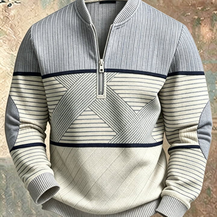 Mick™ Half-Zip Men's Sweater: Feel Sharp, Warm, Modern