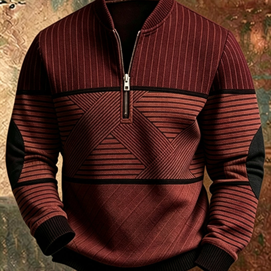 Mick™ Half-Zip Men's Sweater: Feel Sharp, Warm, Modern