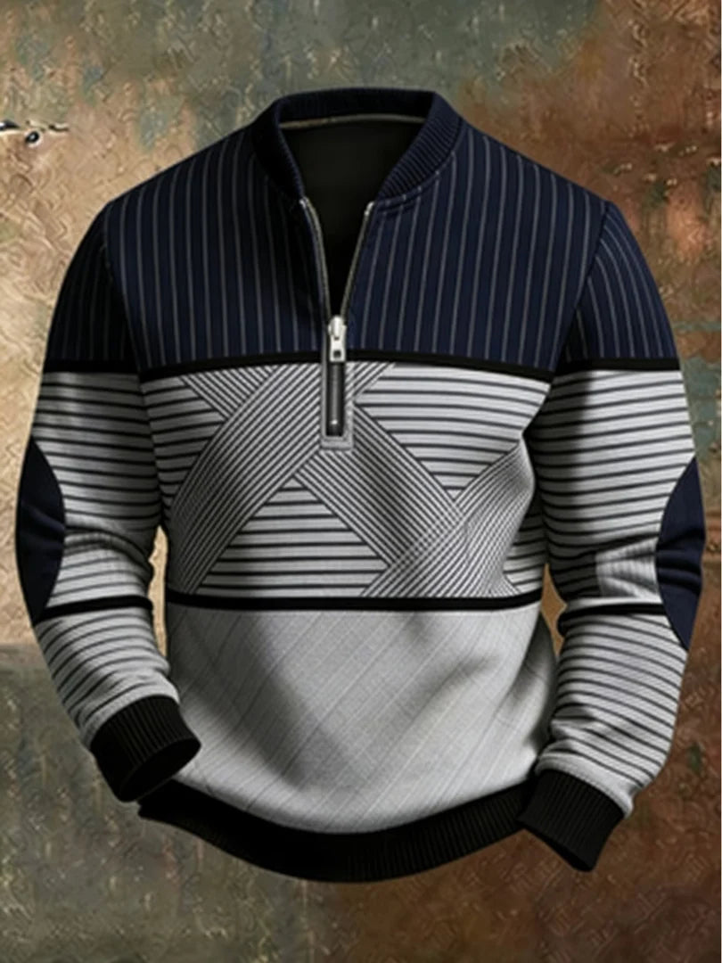 Mick™ Half-Zip Men's Sweater: Feel Sharp, Warm, Modern