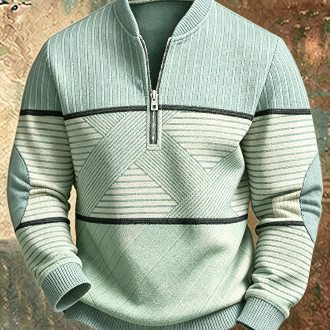 Mick™ Half-Zip Men's Sweater: Feel Sharp, Warm, Modern