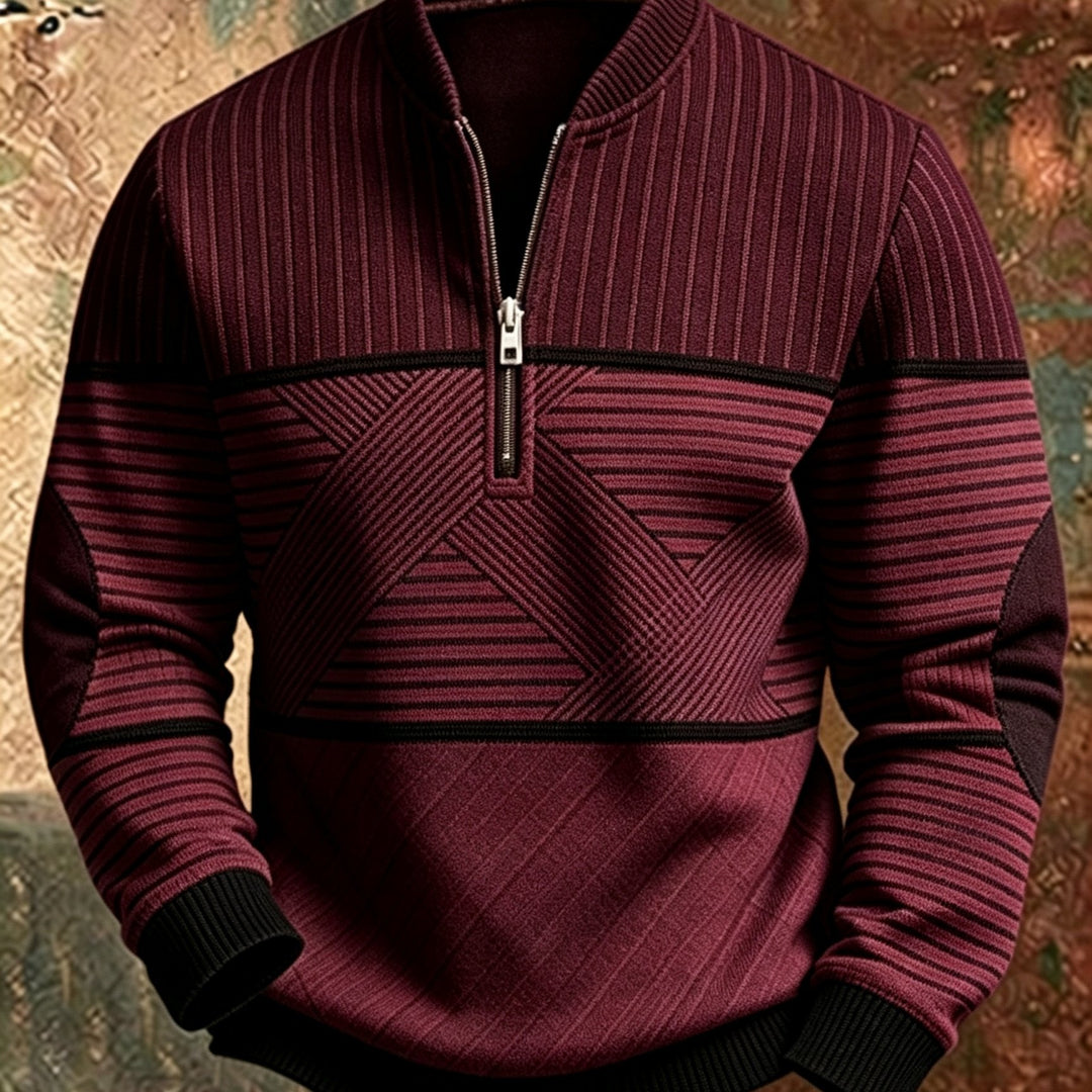 Mick™ Half-Zip Men's Sweater: Feel Sharp, Warm, Modern