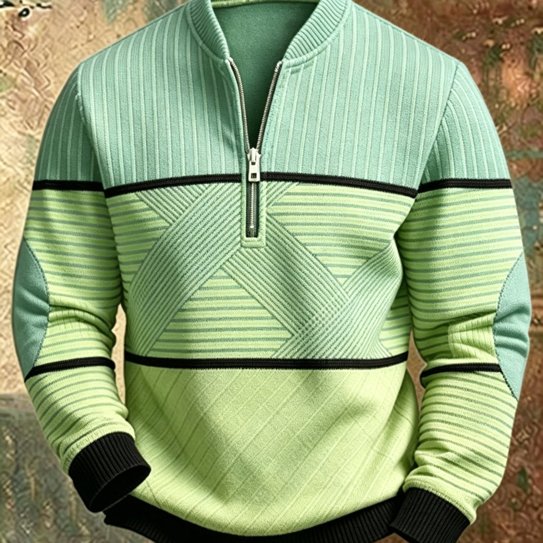 Mick™ Half-Zip Men's Sweater: Feel Sharp, Warm, Modern