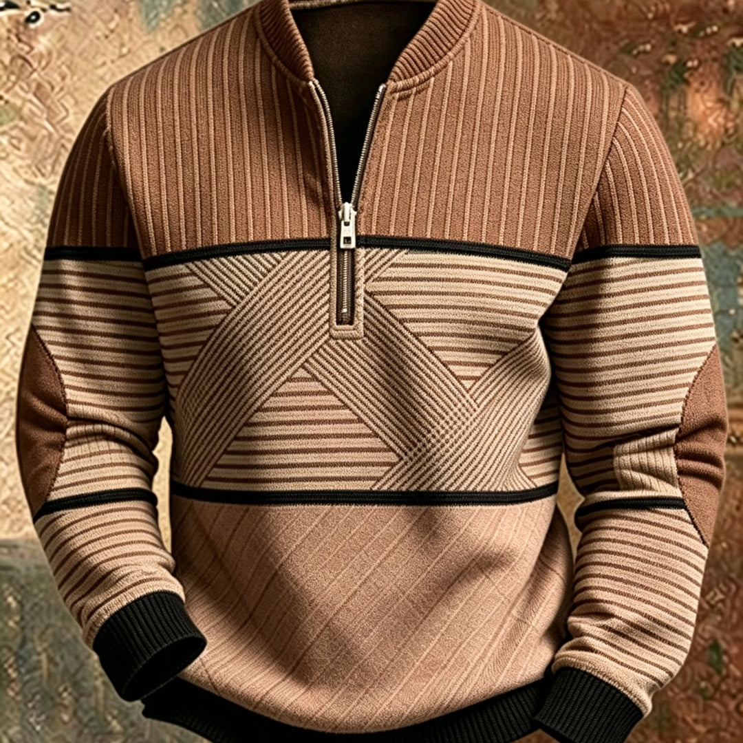 Mick™ Half-Zip Men's Sweater: Feel Sharp, Warm, Modern