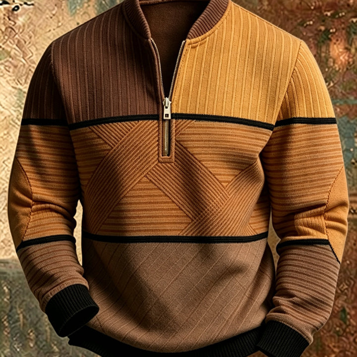 Mick™ Half-Zip Men's Sweater: Feel Sharp, Warm, Modern