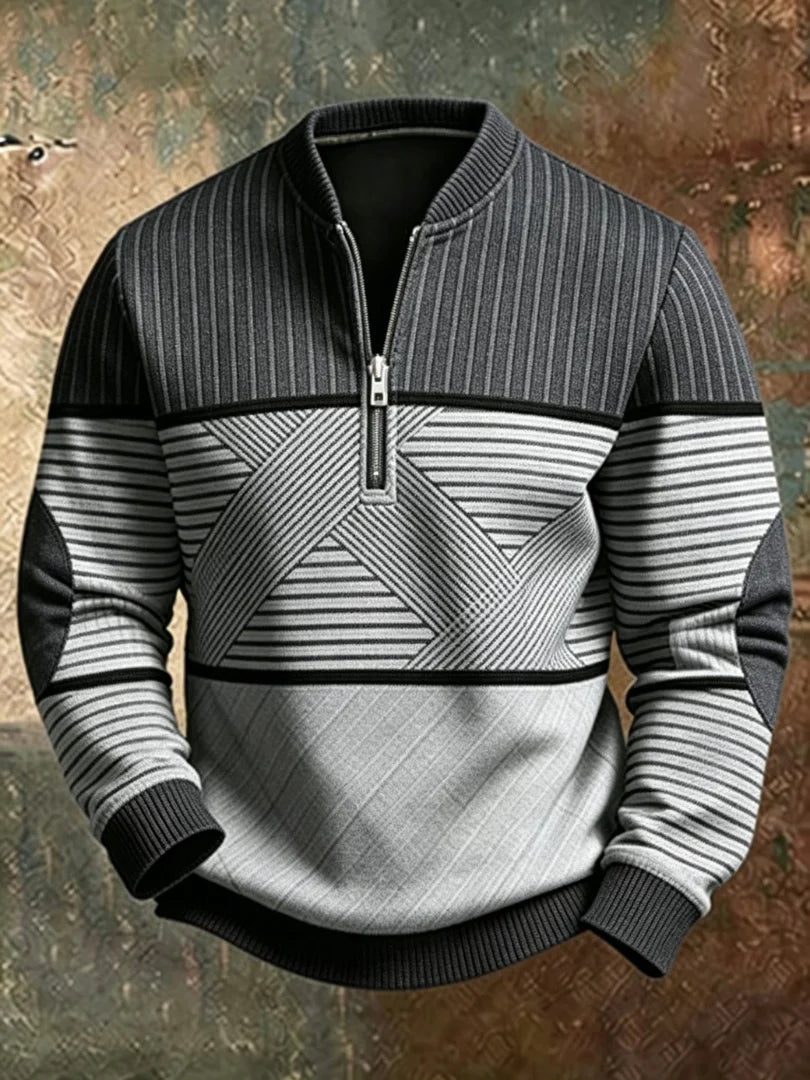 Mick™ Half-Zip Men's Sweater: Feel Sharp, Warm, Modern