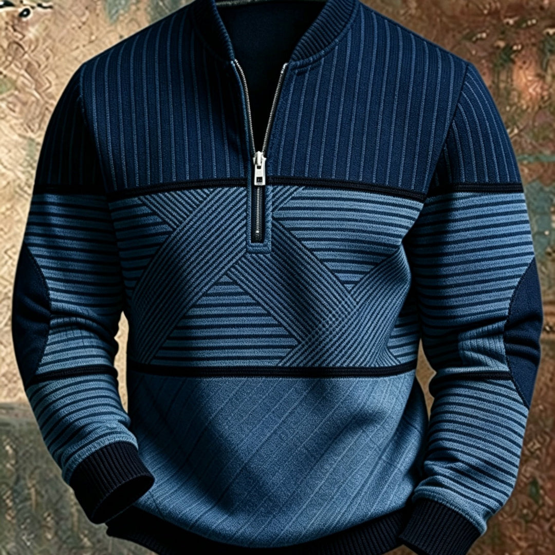 Mick™ Half-Zip Men's Sweater: Feel Sharp, Warm, Modern