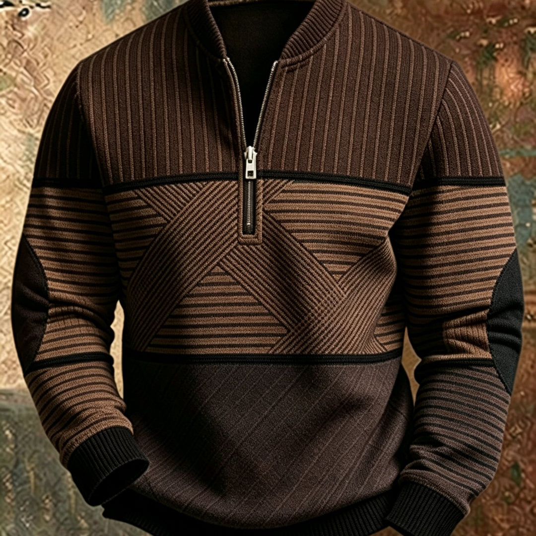 Mick™ Half-Zip Men's Sweater: Feel Sharp, Warm, Modern