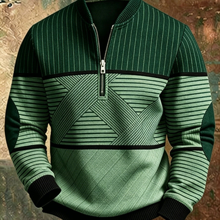 Mick™ Half-Zip Men's Sweater: Feel Sharp, Warm, Modern