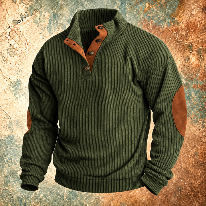 Hudson™ Corduroy Button-Collar Pullover