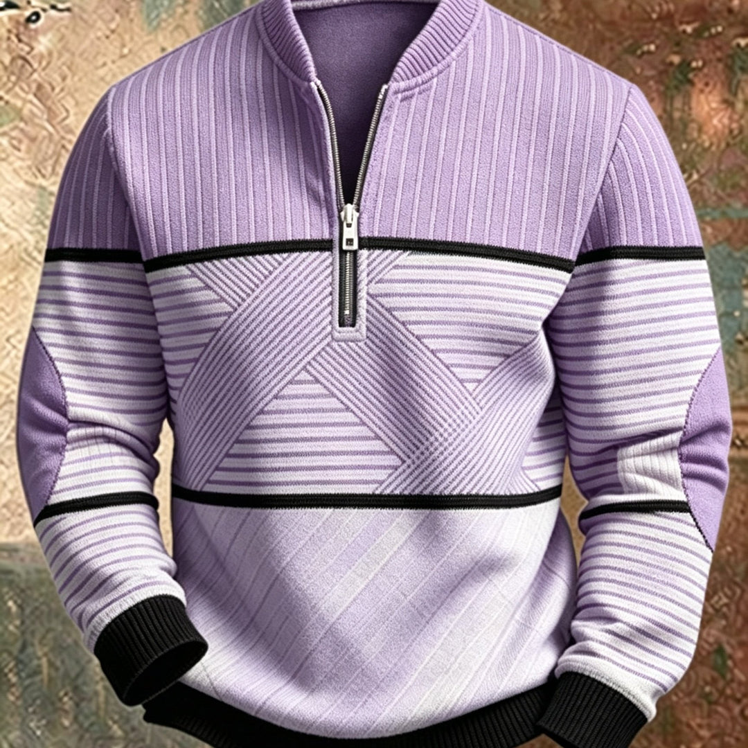Mick™ Half-Zip Men's Sweater: Feel Sharp, Warm, Modern