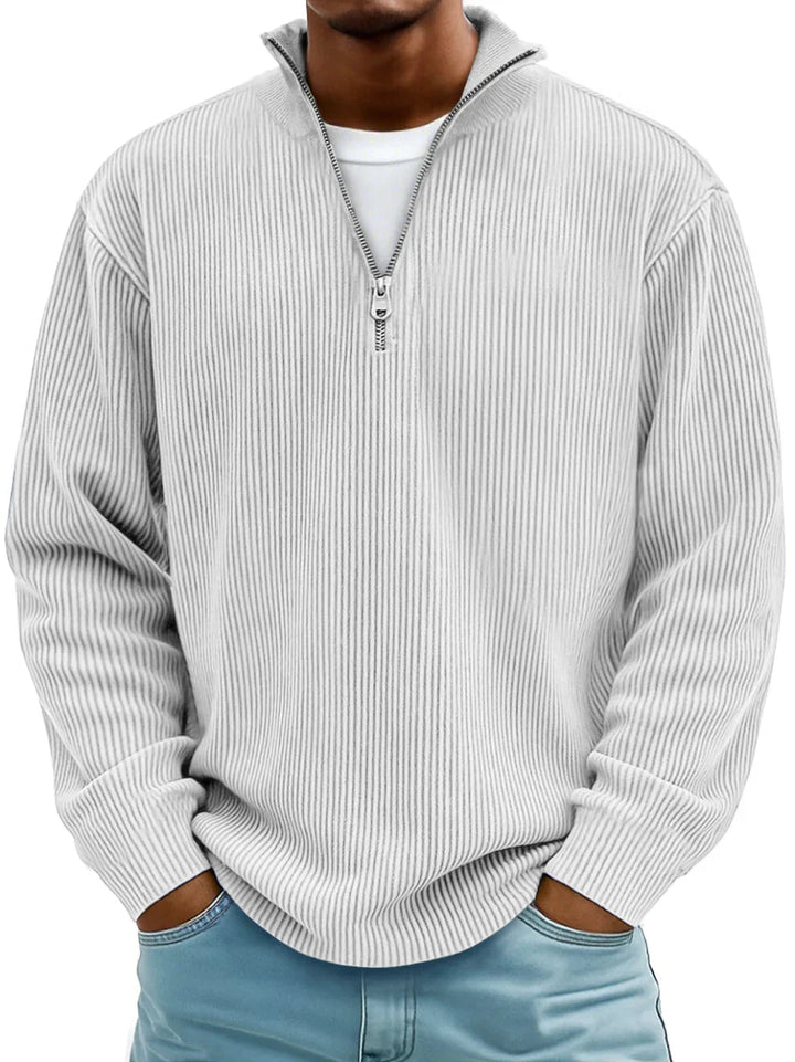 Dennis™ Ribbed Zip Sweater