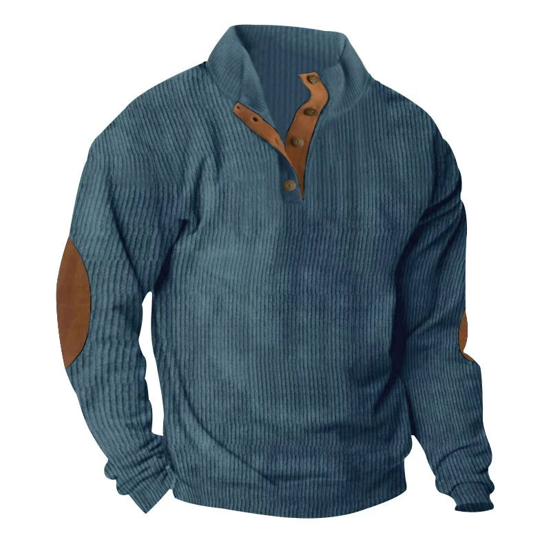 Hudson™ Corduroy Button-Collar Pullover