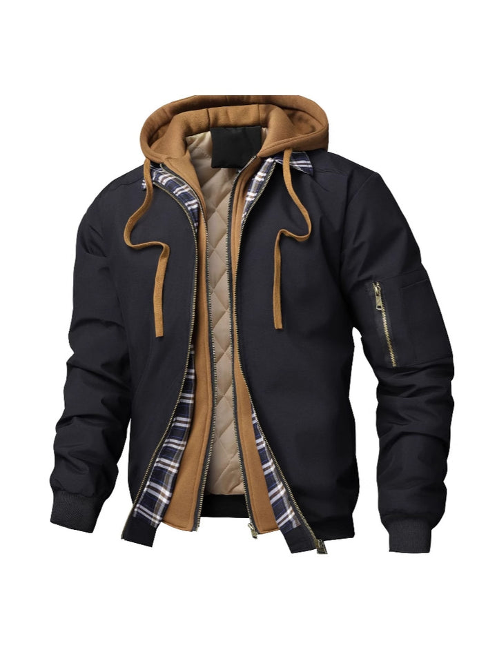 Brian | Men's Jacket Quilted Cotton Hoodie