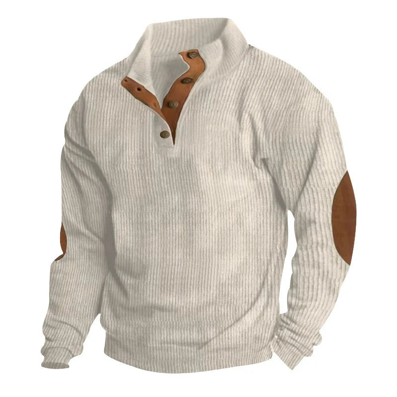 Hudson™ Corduroy Button-Collar Pullover