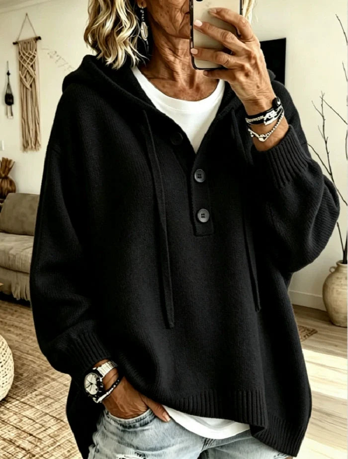 Marlowe™ Hooded Button-Up Sweater