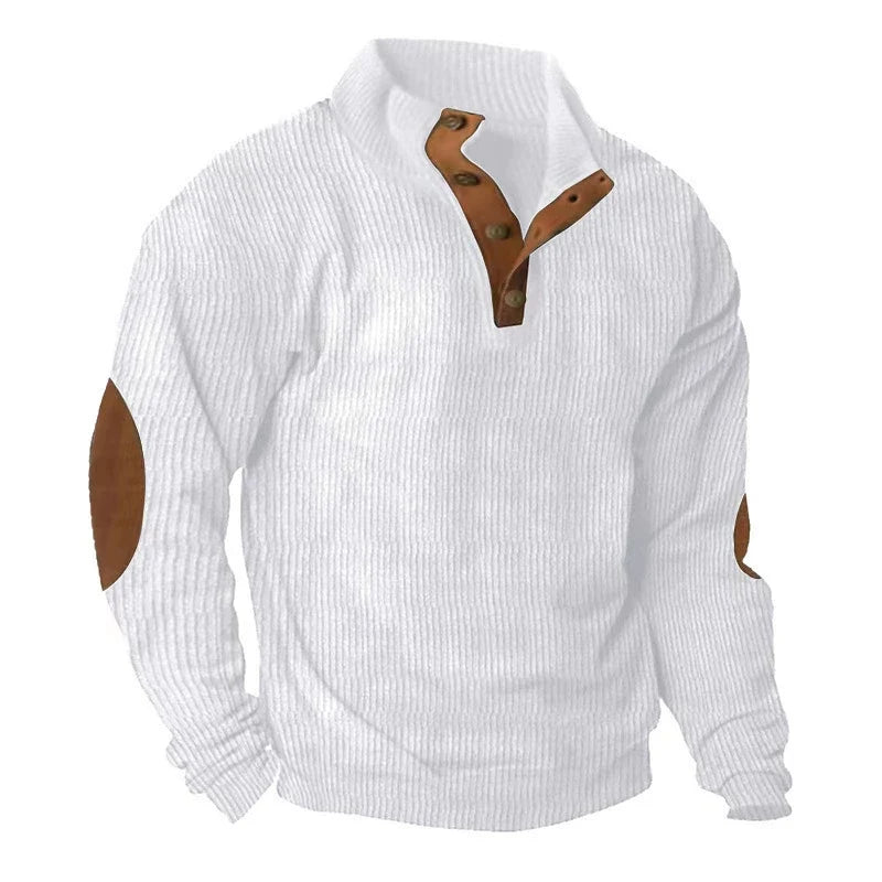 Hudson™ Corduroy Button-Collar Pullover
