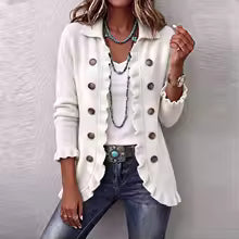 Eve Classic Ruffle Cardigan