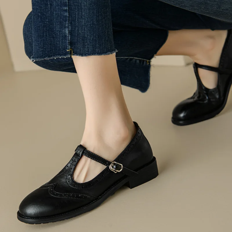 Poppy & Mae | Elegant T-Strap Mary Janes