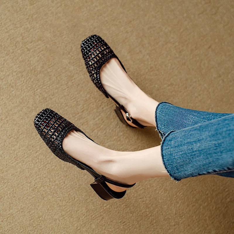 Lexi Mid Heel Sandals