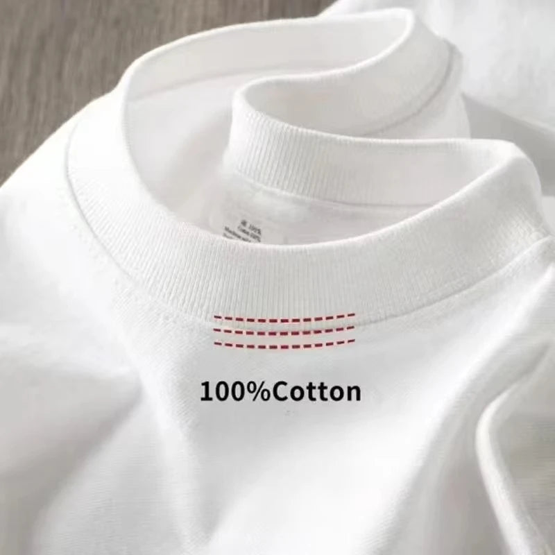 Solid Heavyweight Cotton T-shirt for Men