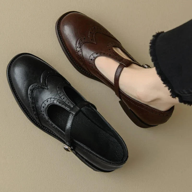 Poppy & Mae | Elegant T-Strap Mary Janes