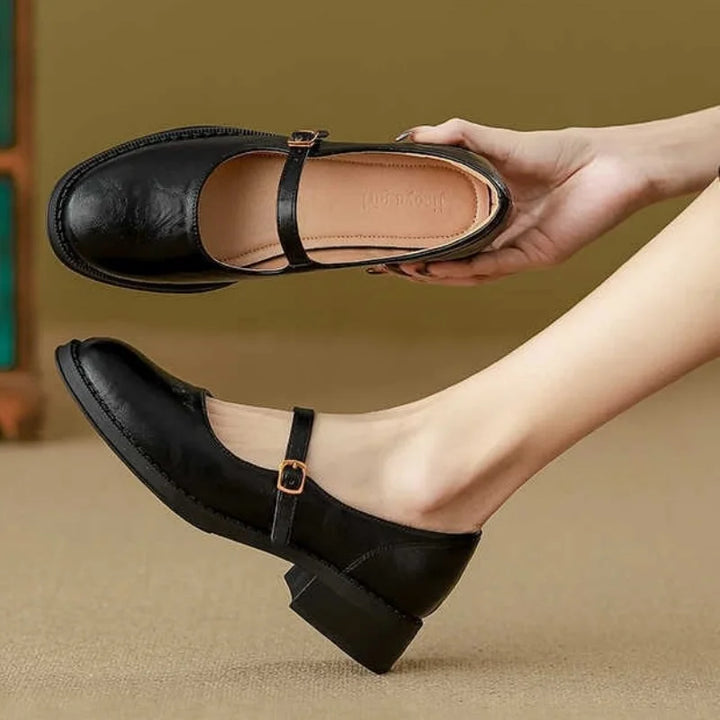 Anne | Classic Comfort Leather Mary Janes
