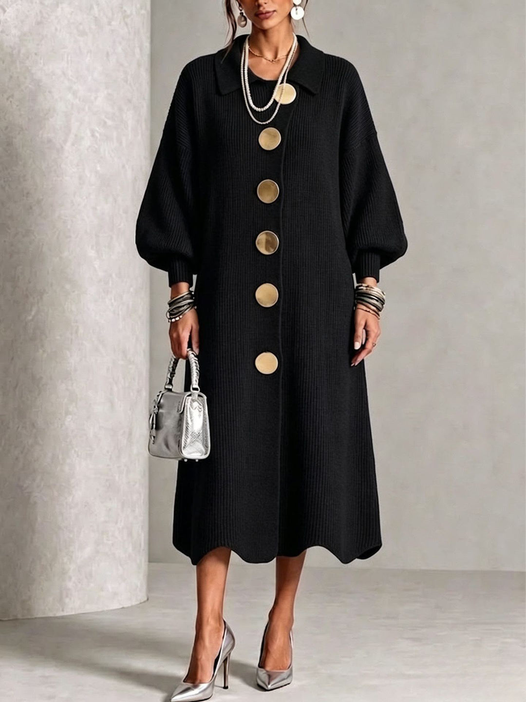 Sienna - Long Sleeve Button-Down Dress