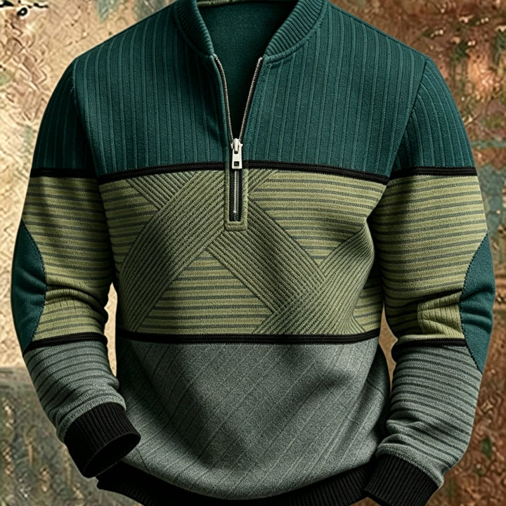 Mick™ Half-Zip Men's Sweater: Feel Sharp, Warm, Modern