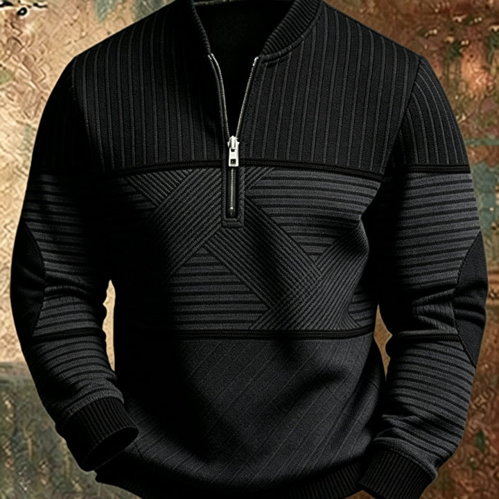 Mick™ Half-Zip Men's Sweater: Feel Sharp, Warm, Modern