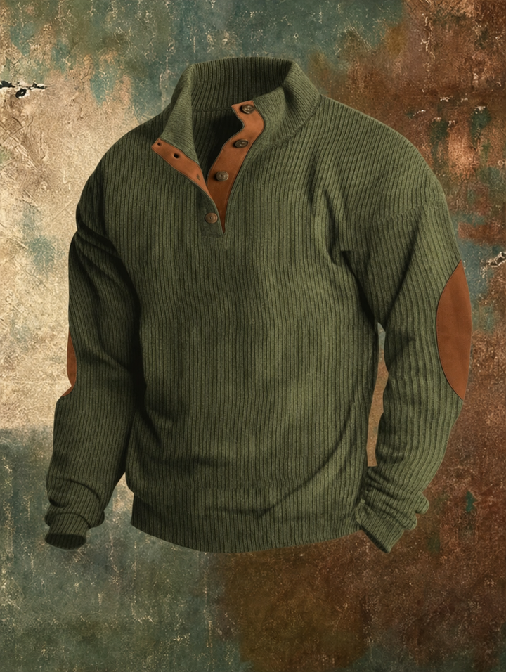 Hudson™ Corduroy Button-Collar Pullover
