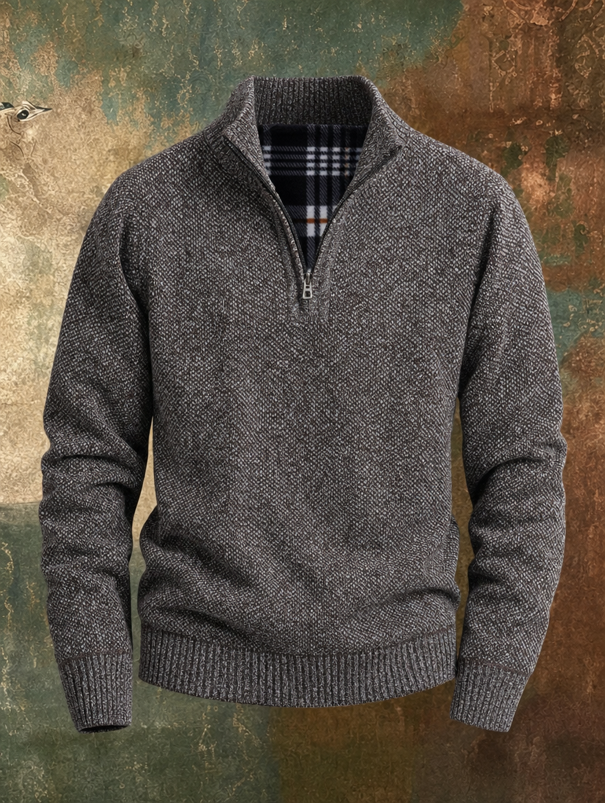 Dominic™ Fleece-Lined Half-Zip Sweater