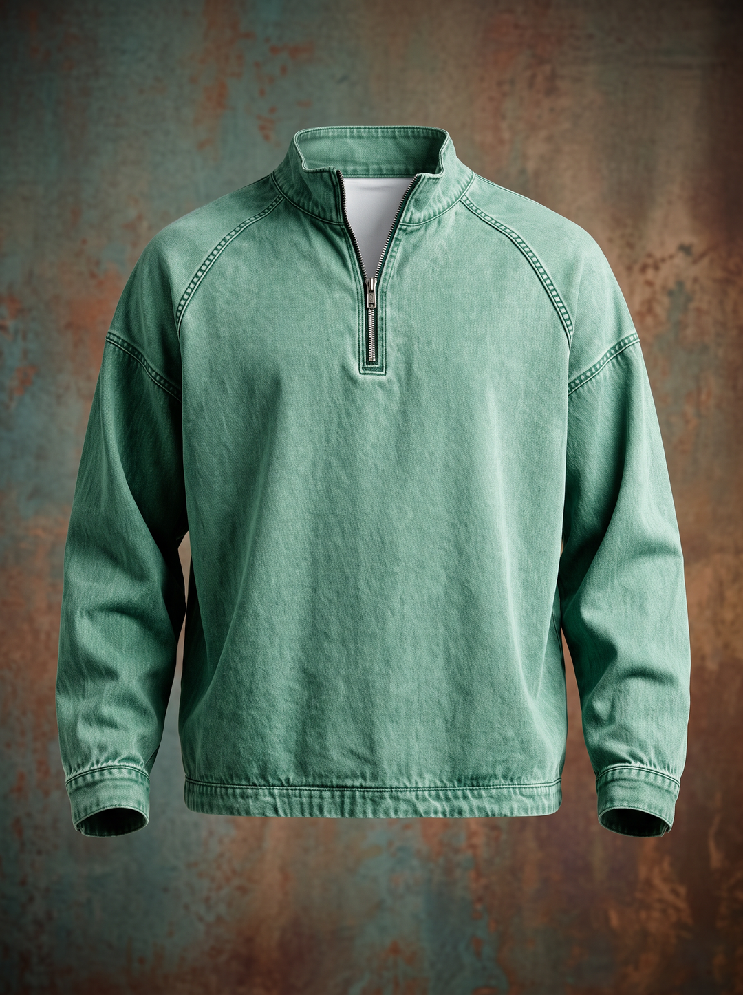 Dalton™ Washed Denim Quarter-Zip Pullover