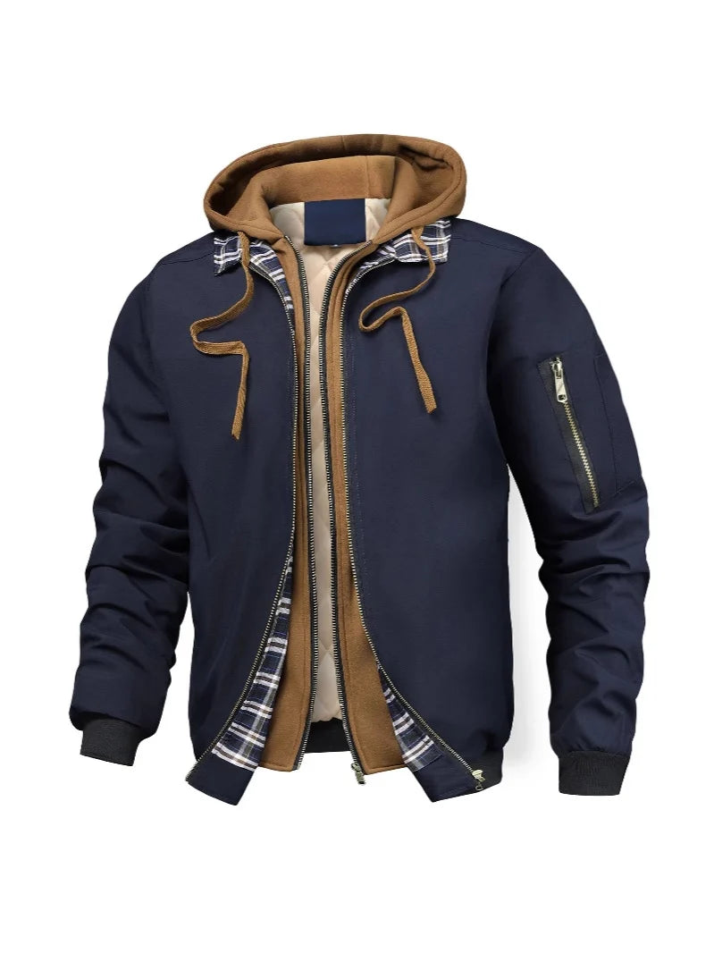 Brian | Men's Jacket Quilted Cotton Hoodie