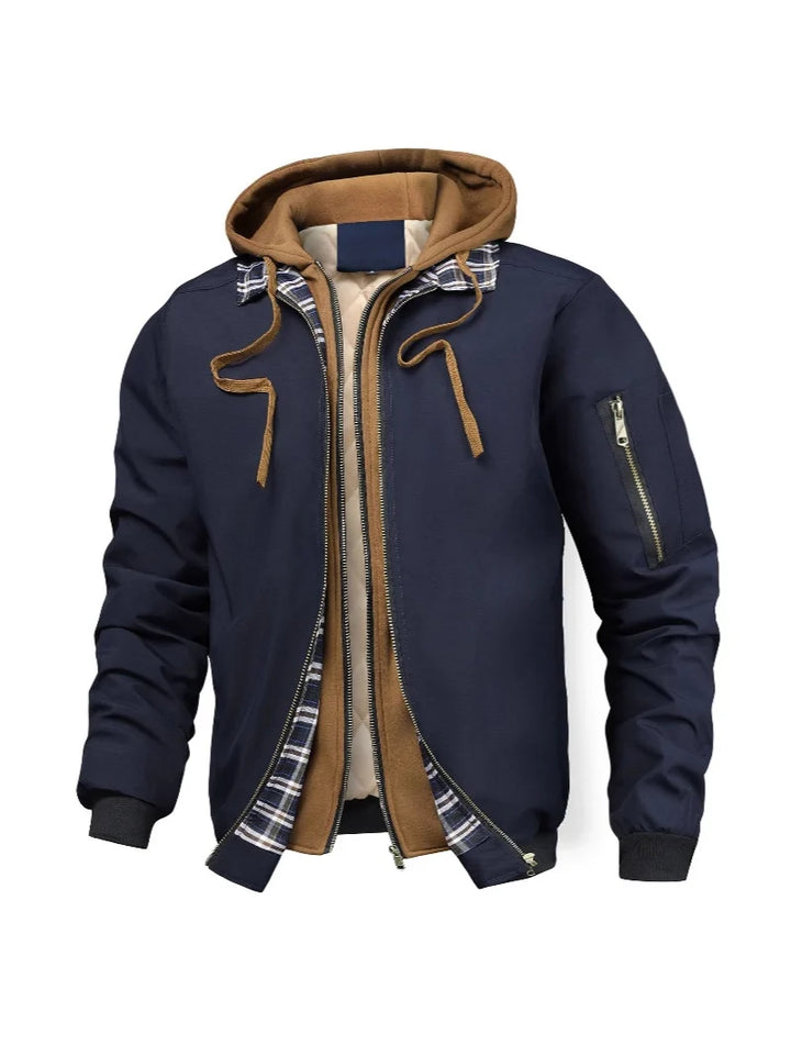 Brian | Men's Jacket Quilted Cotton Hoodie