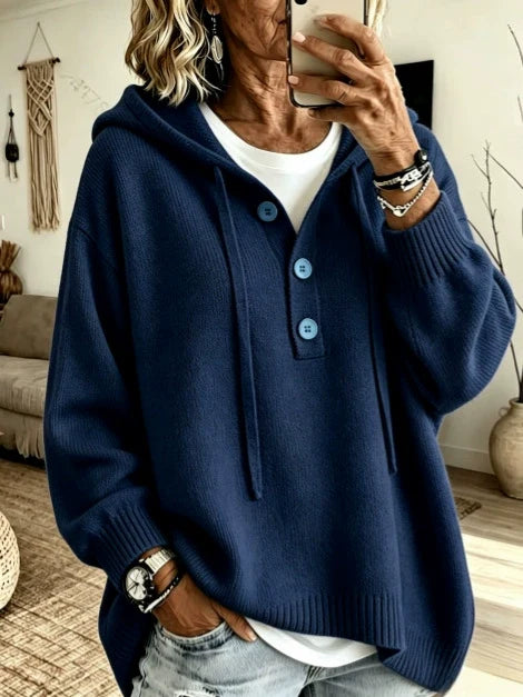 Marlowe™ Hooded Button-Up Sweater