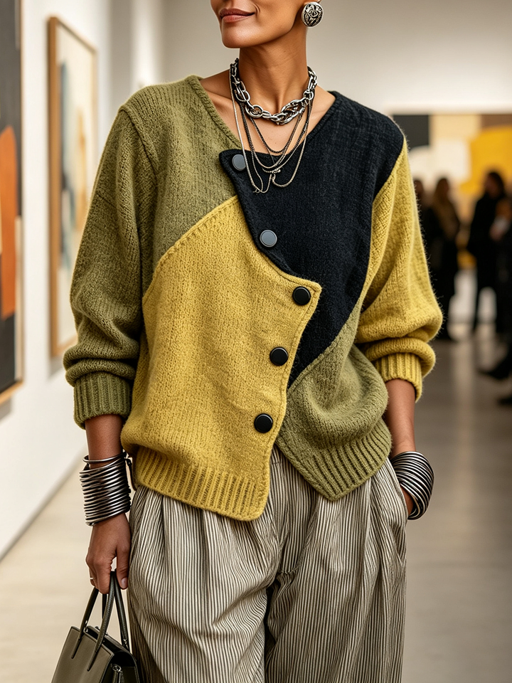 Madeline™ Color-Block Knit Sweater