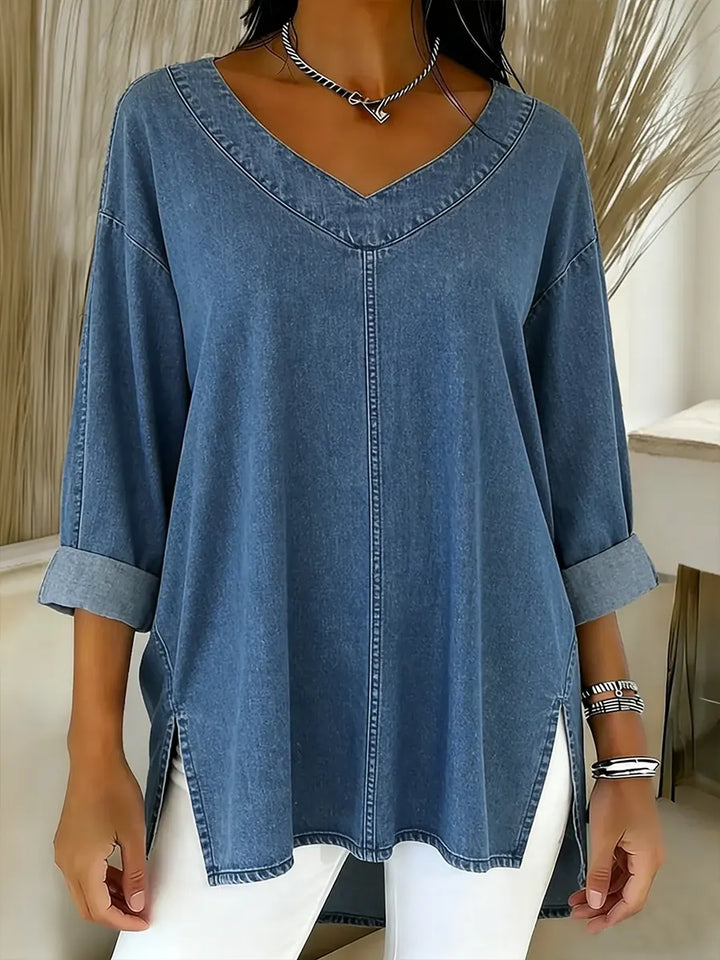 JESSICA | RELAXED V-NECK TOP