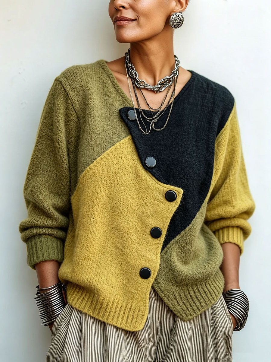 Madeline™ Color-Block Knit Sweater