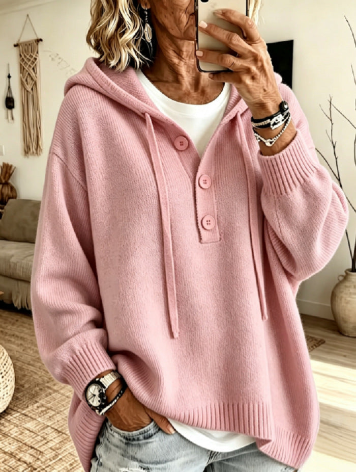 Marlowe™ Hooded Button-Up Sweater