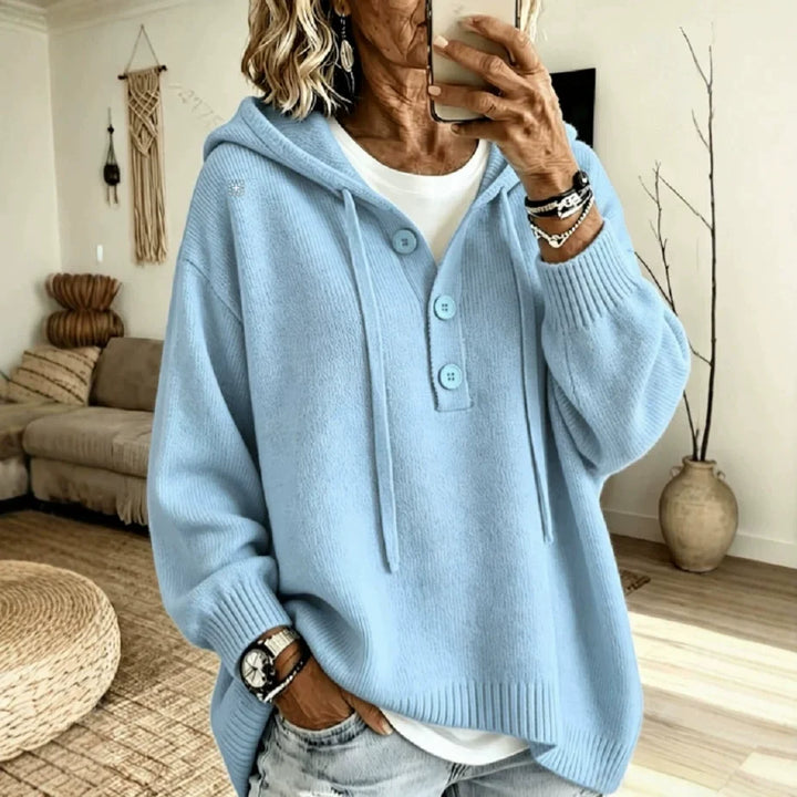 Marlowe™ Hooded Button-Up Sweater